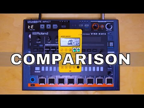 Comparing 3 Drum Machines // PO-12, TR-6S, Drumbrute Impact
