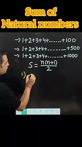 34K views · 571 reactions | Sum of consecutive natural numbers #shorttricks #mathtricks | Nand Kishore Classes | Facebook