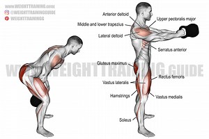 Kettlebell swing exercise instructions and video | Weight Training Guide