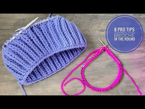 Brioche Rib in the Round | How to Knit the Perfect Ribbed Hat Edge – Easy, Stretchy & Professional
