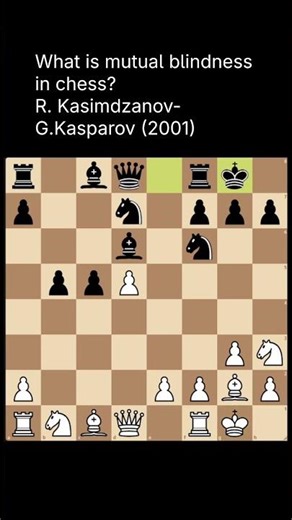 Have you heard of mutual chess blindness? #chess #chessmistakes #kasparov