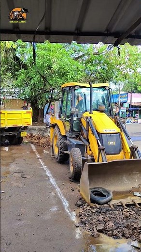 Road construction using JCB 3DX Backhoe.|BackhoeMaster|.