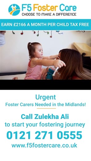 Are you already fostering? Fostering offers stability to a child and a meaningful opportunity for you. Carers can receive around £2,160 per child, per month, with training and ongoing support. Criteria \t•\tOver 21 \t•\tA spare bedroom \t•\tGood health and availability \t•\tPatience, care & commitment Already fostering? Transferring to F5 Foster Care is straightforward. We value your experience and manage the process smoothly, with minimal disruption. Next steps \t1.\tInitial conversation \t2.\t