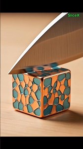 Copper Cube Cutting – Revealing All Kinds of Patterns 😍 Ultimate Satisfying ASMR #slicex #asmr