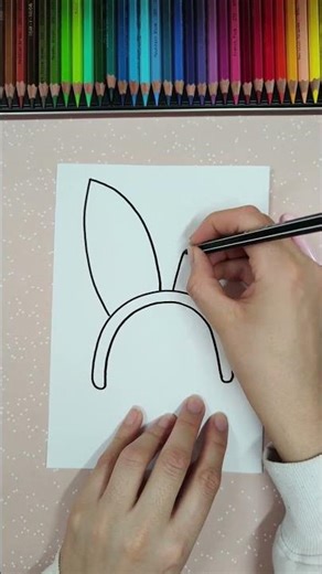 🐰 Easy way to draw bunny ears 🐰 | Painting with Evi | German