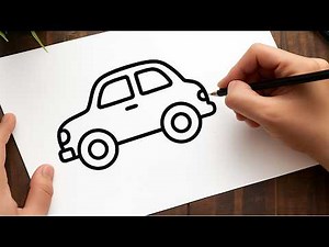 How to Draw a Car | Easy Drawing Tutorial for Beginners & Kids
