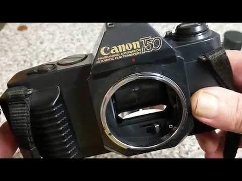 Canon T50, overview and loading with 35mm film, Kentmere Pan 400