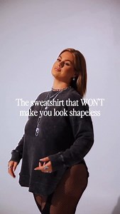 We all love a good cozy and oversized sweatshirt, but sometimes... they aren’t the most flattering 🙄 That’s why we created the Feel Good Side Slit Sweatshirt. Designed with side slits that will flatter your waist, flaunt your curves, and keep you cozy... all without losing your shape! #midsizestyle #midsizefashion #midsizestyleinspo #size10 #size12 #curveflattering #styleinspo #stylehack #styletricks | Pebby Forevee