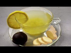 🍋 Warming ginger tea with lemon and honey – a natural recipe for colds.