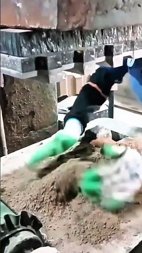 Worn Slotted Metal Component | Rollers and Debris Show Heavy-Duty Use ⚙️🛠️ #shorts