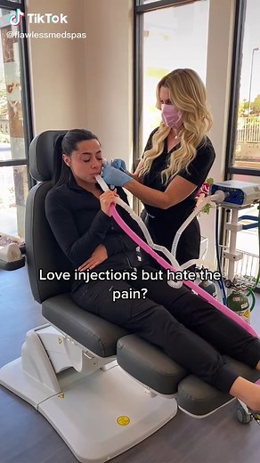 Our ProNox system provides freedom from pain and anxiety associated with aesthetic procedures 😁 #pronox #lipinjections #medspa #lipfiller #botox