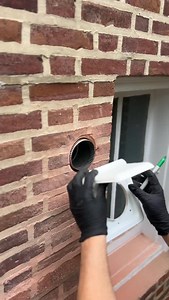 How to install a dryer vent cover on a brick wall •••••#dryervent #dryerventcleaning #dryercleaning #hvac #delaware #delawaredryerventcleaning #dryerventcleaningdelaware #smallbusiness #oddlysatisfying #housefire #fireprevention #lintking #dirtyjobs #handyman #DIY #hvac | Dryer Vent Cleaning of Delaware