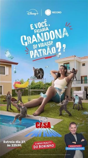 Não perca a estreia da #CasaDoPatrão no dia 27 de abril, às 22h30 #shorts