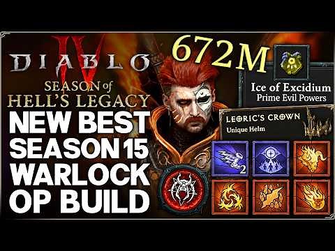 Diablo 4 - New Best Most OP DAMAGE Warlock Build - Season 15 Blazing Scream = Easy Torment 12 Guide!