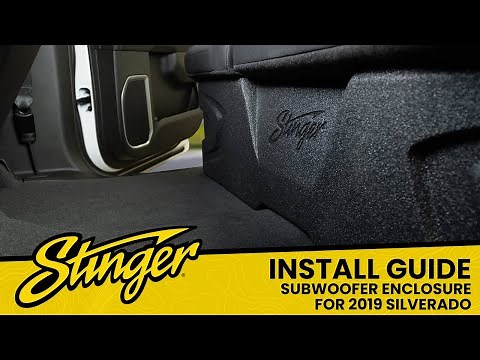 Install: 2019 Silverado Under Seat Dual 10" Loaded Subwoofer Enclosure by AudioControl