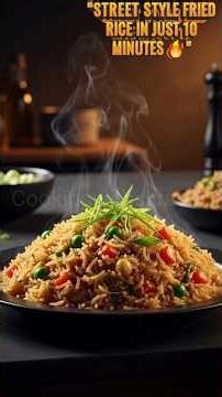 Street Style Veg Fried Rice 😍 | 10 Min Easy Dinner Recipe 🔥#24 March 2026