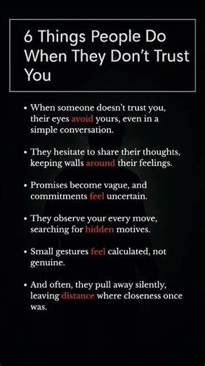 6 Things People Do When They Don’t Trust You