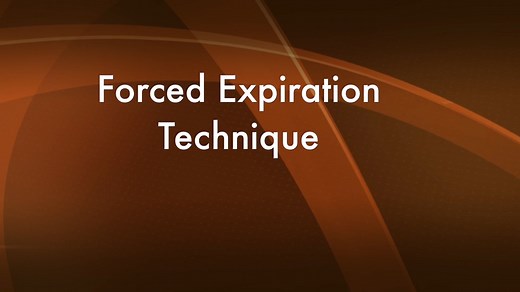 Forced Expiration Technique