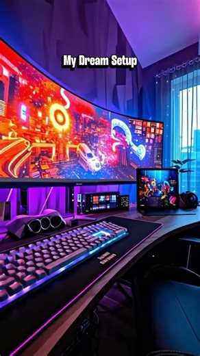 Graphic Designer Computer Room design with gadgets #graphicdesigner #computerroom
