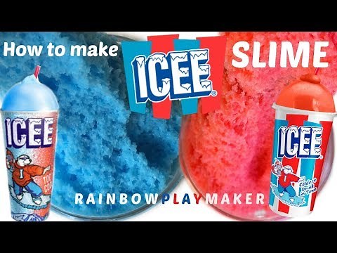 HOW TO MAKE ICEE SLIME!! EASY FAIL PROOF RECIPE!! ICEE DIY SLIME TUTORIAL!! CRUNCHY ASMR