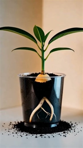 Mango Growing Timelapse#plants #youtubeshorts #fruitplant