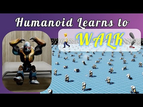 🤖Humanoid Learns to WALK🦿 (Reinforcement Learning, Isaac Gym)