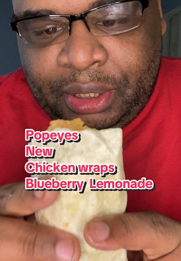 Popeyes New Chicken Wraps and Blueberry Lemonade Review