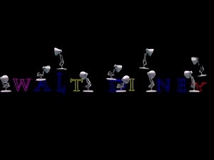 Walt Disney Neon Light Logo Spoof Luxo Lamp