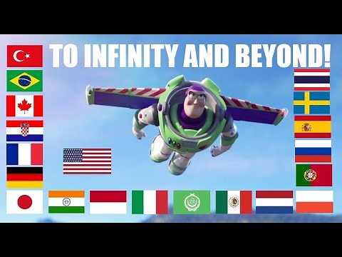 "TO INFINITY AND BEYOND!" in Different Languages [Buzz Lightyear - Toy Story]