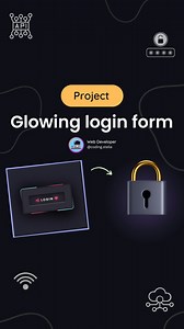 159K views · 7.7K reactions | Glowing Animated Login form using HTML...