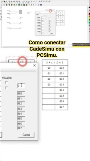 How to connect CadeSimu and PCSimu. #industrialautomation #electronics