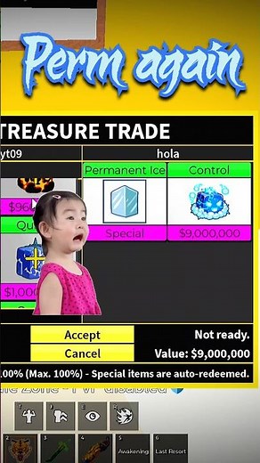 Perm Ice Trade Gone CRAZY 😱 I Got INSANE Offers in Blox Fruits!! #roblox #bloxfurit #bloxfruits