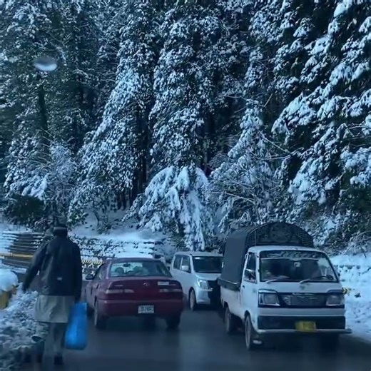 Snow Falling in Murree, Pakistan | Tourist Places in Muree #murree #murreetour #snow #snowfall #tour