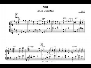 Smile by Beegie Adair [jazz piano transcription]