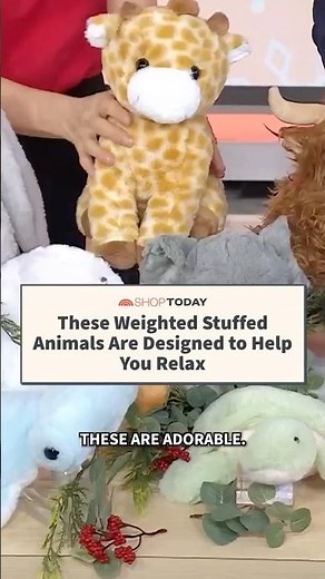 These Weighted Stuffed Animals Are Designed to Help You Relax