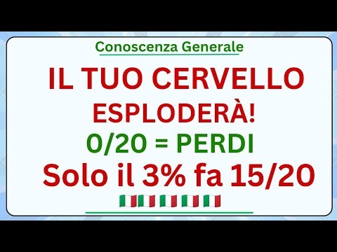 🧠 20 DOMANDE DI CULTURA GENERALE CHE NESSUNO SA! Sei Pronto a Fallire? 😱