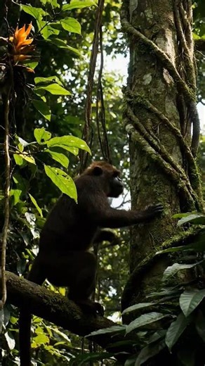 monkey climbing trees#monkey#trees