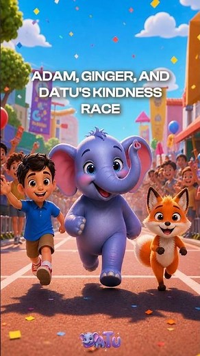 Adam, Ginger and Datu's Kindness Race! 👟💜🐘