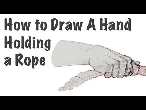 How to Draw a Hand Holding a Rope (side view)