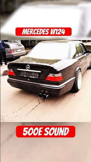 Mercedes W124 500E Exhaust Sound – V8 Perfection 😈 #shorts