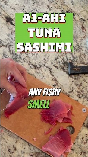 A1 Ahi Tuna Sashimi — Japanese Wasabi & Soy Prep!