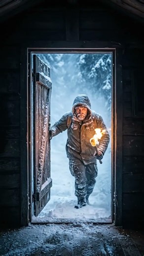 “Surviving a Deadly Snowstorm Alone | Warm Fire Inside Wooden Shelter ” #survival #camping#firesave