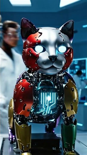 “Engineers Create a Powerful Sci-Fi Robot Cat in a High-Tech Lab 🔥🤖”