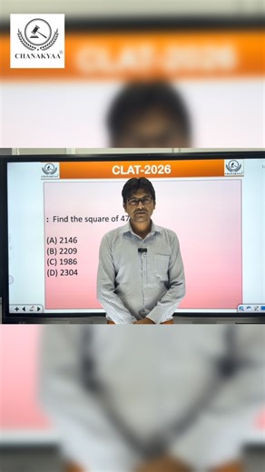 Nitin Namdeo on Instagram: "Math made simple! 🔢✨ Watch how our expert faculty explains the easiest shortcut to find the square root of any two-digit number — quick, smart, and exam-ready! 💡📘 Because learning with Chanakyaa Law Academy means mastering every concept with clarity and confidence. ⚖️ ⸻ #ChanakyaaLawAcademy #MathsShortcut #SquareRootTrick #JudiciaryPreparation #LawEntrancePreparation #QuantitativeAptitude #ExamTips #MathsMadeEasy #CompetitiveExamPrep #GKSeries #LawAspirants #CivilJ