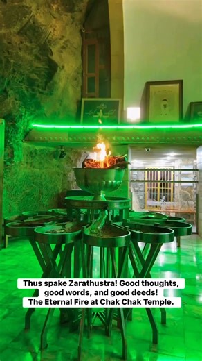 22K views · 1K reactions | The Eternal Fire at Chak Chak Temple, #Iran. Zoroastrianism was the predominant religion of Ancient #Persia and the first monotheistic religion in the world. | Iran Photos | Facebook