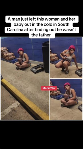 A man just left this woman and her baby out in the cold in South Carolina after finding out he wasn’t the father #blog #blogger #fyp #fytiktok #tiktokviravideo