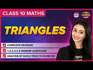 Triangles | Concept and Important Questions | Chapter 06 |Class 10 |CBSE Boards 2024 | Exam Edge