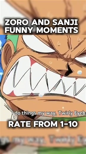 Zoro and Sanji Funny Moments 🤣🤣🤣#onepiece #zoro #sanji