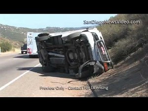 U-Haul Truck Rollover Crash, Fully Loaded, Alpine