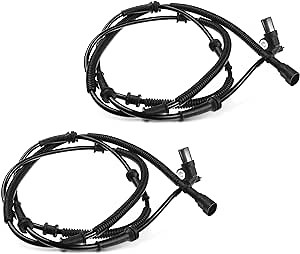 A-Premium ABS Wheel Speed Sensor Compatible with Jeep Models - Wrangler 1993-1995/1997-2006, TJ 1997-2006 - Driver & Passenger Side, 2-PC Set